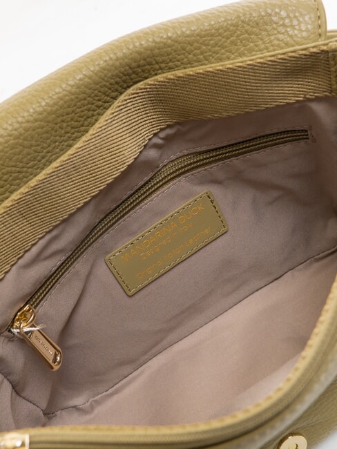 MELLOW Borsa in pelle a tracolla con flap aloe - Borse Donna