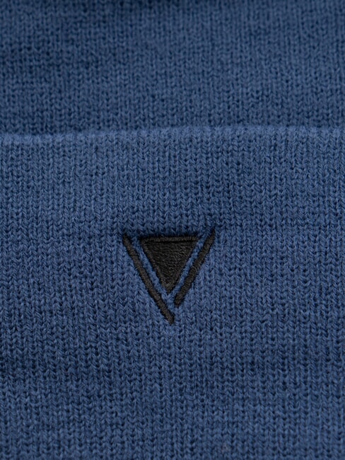 EVAN Cappello beanie logo ricamato blue - Cappelli