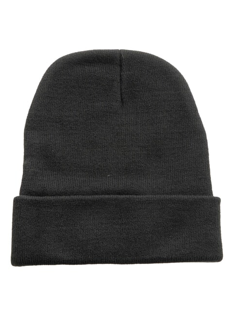 EVAN Cappello beanie logo ricamato NERO - Cappelli