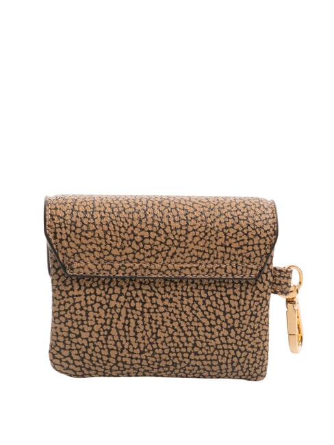 BRUNCH Portamonete con moschettone op naturale/nero - Portafogli Donna