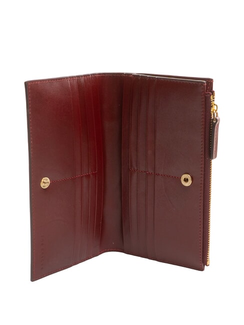 MATILDE Portafoglio grande in pelle Chianti/Bordeaux/Oro          - Portafogli Donna
