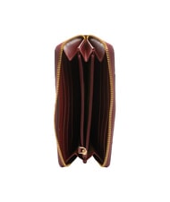 THE BRIDGE VIGNA  Portafoglio zip around in pelle Chianti/Bordeaux/Oro          - Portafogli Donna - 2