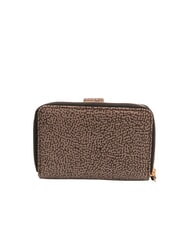 BORBONESE FLEXOS SOFT Portafoglio medio con portamonete op naturale/nero - Portafogli Donna - 3