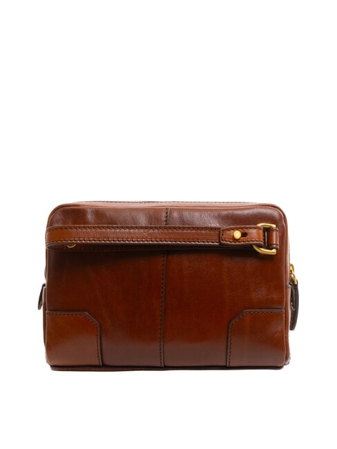 VESPUCCI Pochette in pelle con polsierina MARRONE - Borse Donna