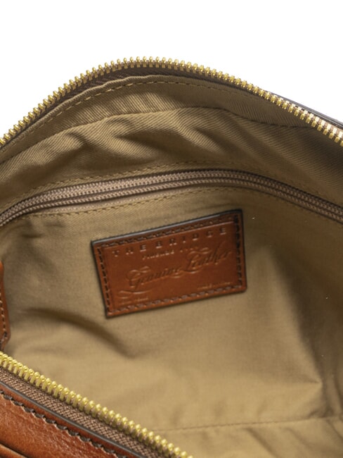 VESPUCCI Pochette in pelle con polsierina MARRONE - Borse Donna