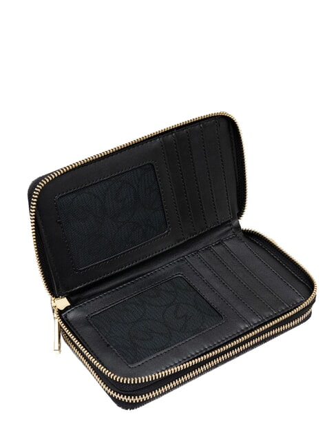 PLANETARIUM Portafoglio grande double zip monochrom lt grey/ black - Portafogli Donna