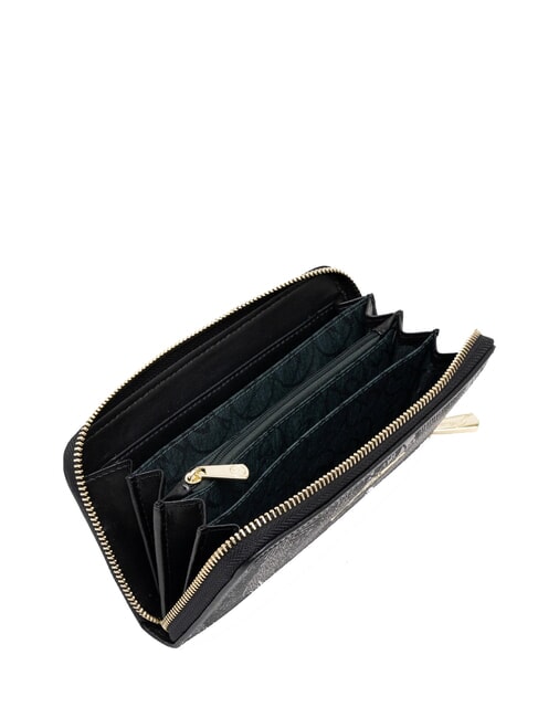 PLANETARIUM Portafoglio grande zip around monochrom lt grey/ black - Portafogli Donna