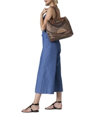 GATTINONI PLANETARIUM Borsa shopping media monochrom tan - Borse Donna - 5