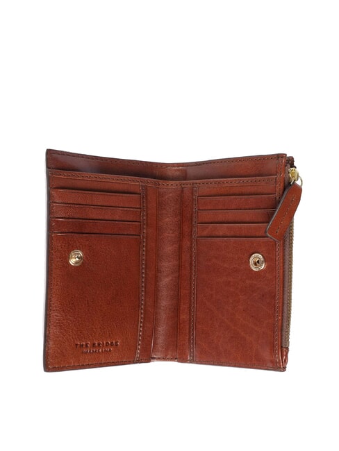 STORY DONNA Portafoglio in pelle con portamonete MARRONE - Portafogli Donna