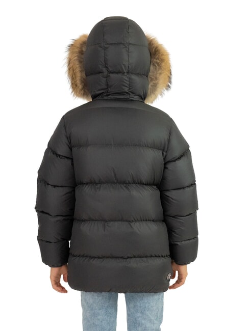 E-CONCRETE KIDS Piumino con cappuccio vulcan-black - Giacche Bambini