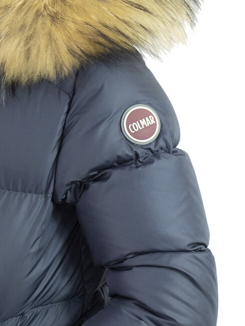 E-CONCRETE Piumino con cappuccio navy blue - Giacche Bambini