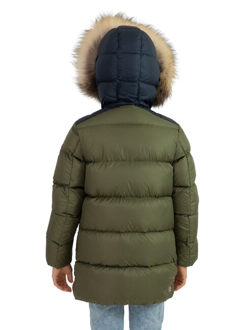 E-CONCRETE KIDS Piumino con cappuccio trapuntato bush-navyblue-vulca - Giacche Bambini