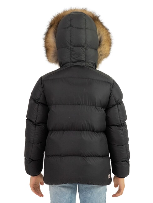 E-CONCRETE Piumino con cappuccio black-vulcan - Giacche Bambini