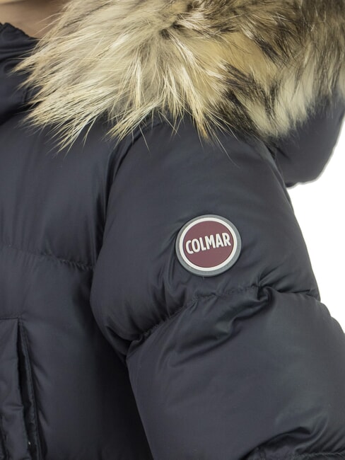 E-CONCRETE Piumino con cappuccio black-vulcan - Giacche Bambini