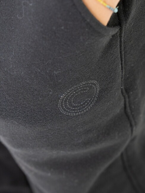 STUNNING Pantaloni felpati logo glitter black - Tute bambini