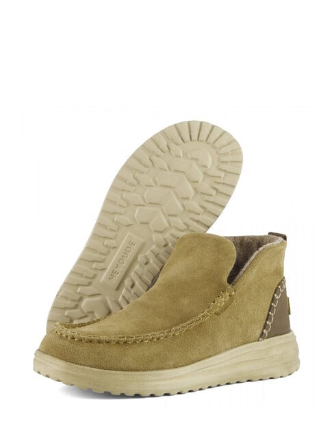 DENNY Scarpa a stivaletto in pelle suede chestnut - Scarpe Donna