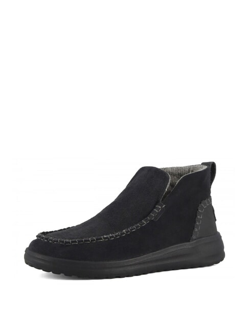 DENNY Scarpa a stivaletto in pelle suede nero - Scarpe Donna