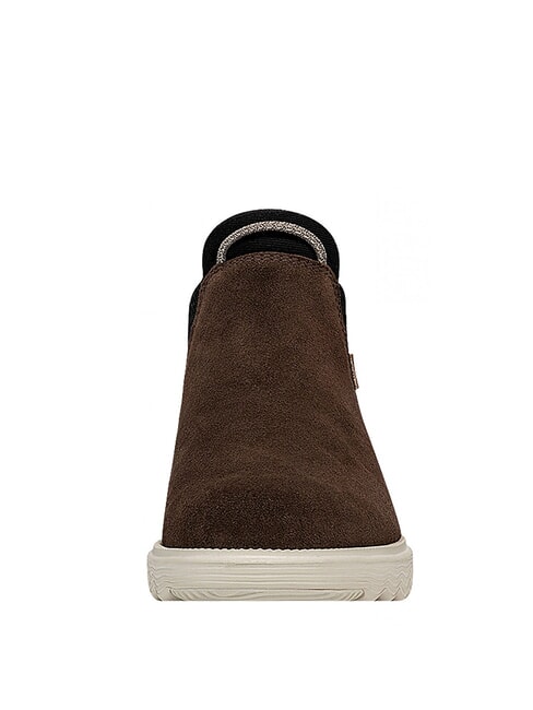 BRANSON Scarpa stivaletto in pelle scamosciata coffee - Scarpe Donna