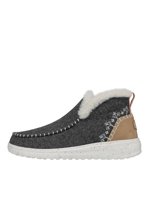 DENNY Scarpa a stivaletto in lana grey - Scarpe Donna