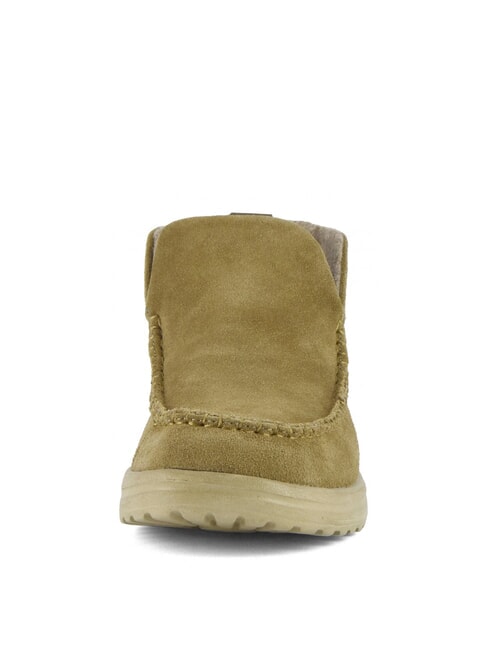 DENNY Scarpa a stivaletto in pelle suede chestnut - Scarpe Donna