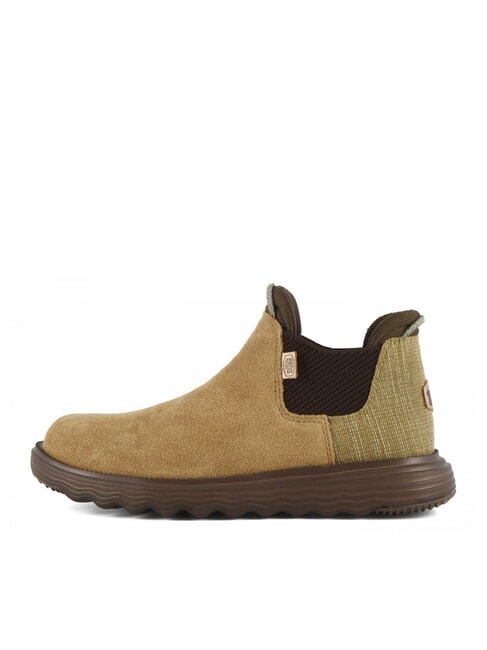 BRANSON Scarpa stivaletto in pelle scamosciata cognac - Scarpe Donna