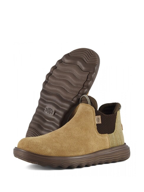 BRANSON Scarpa stivaletto in pelle scamosciata cognac - Scarpe Donna