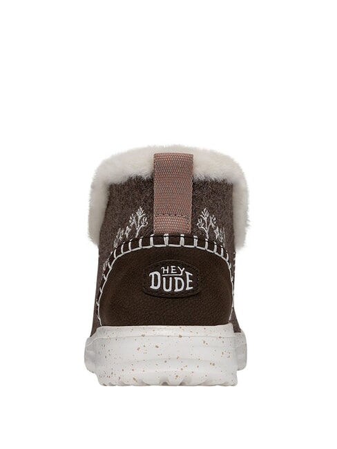 DENNY Scarpa a stivaletto in lana walnut - Scarpe Donna