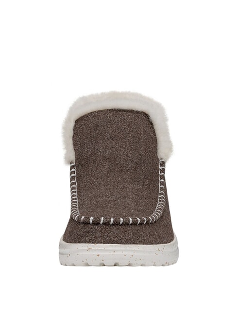 DENNY Scarpa a stivaletto in lana walnut - Scarpe Donna