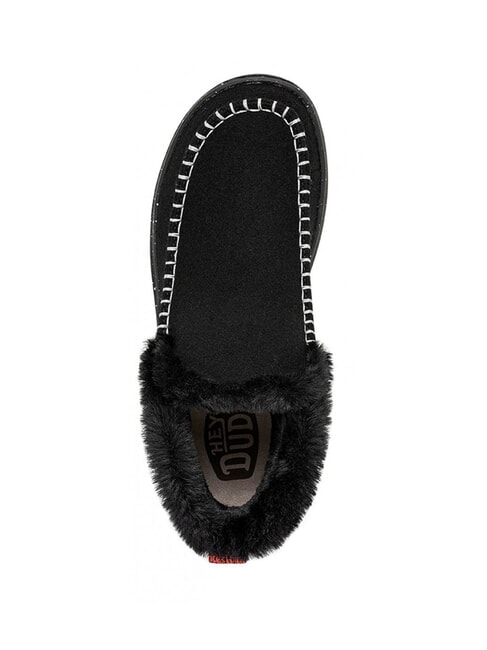 DENNY Scarpa a stivaletto in lana nero - Scarpe Donna