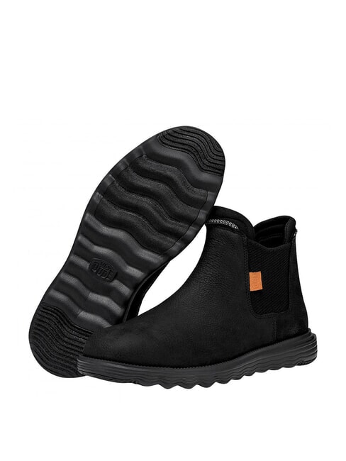 BRANSON Stivaletti in pelle nero - Scarpe Uomo