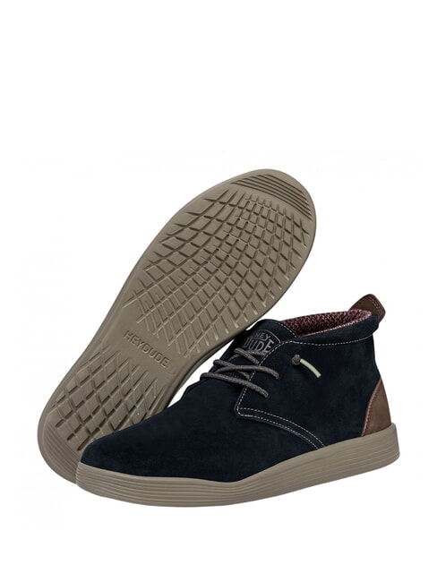 JO Scarpa polacchino in pelle suede ocean blue - Scarpe Uomo