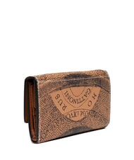 GATTINONI PLANETARIUM Portafoglio medio con flap monochrom tan - Portafogli Donna - 3
