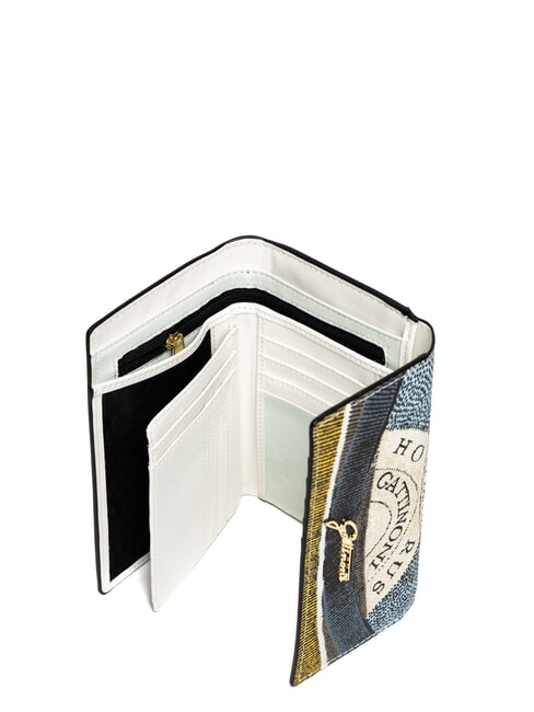 PLANETARIUM Portafoglio medio con flap luna/ white - Portafogli Donna