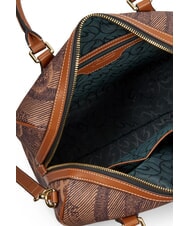GATTINONI PLANETARIUM Borsa bauletto con tracolla monocromat.dk brow/tan - Borse Donna - 3