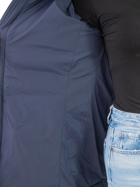 EXPERT Piumino media lunghezza collo alto navy blue - Piumini Donna