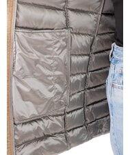 COLMAR DELUXE Piumino donna cappuccio pelliccia dark coffee cream-da - Piumini Donna - 4