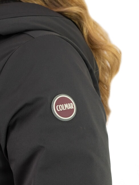 PURENESS Giaccone piumino lungo con cappuccio black - Piumini Donna