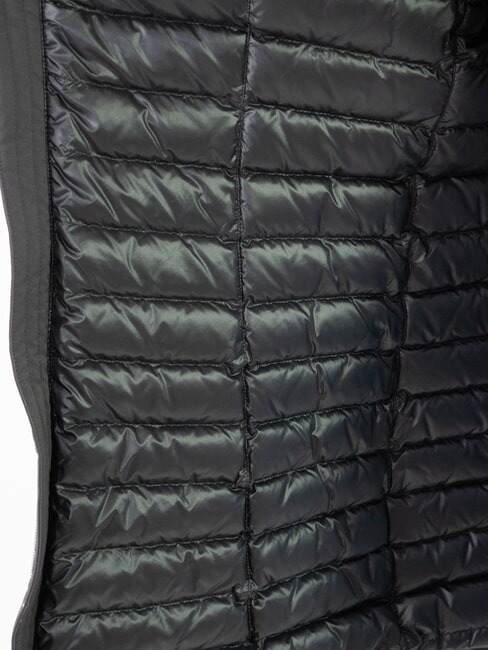 PURENESS Giaccone piumino lungo con cappuccio black - Piumini Donna