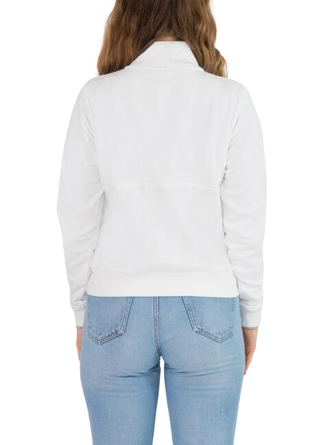 CONNECTIVE Felpa collo alto full zip white - Felpe Donna