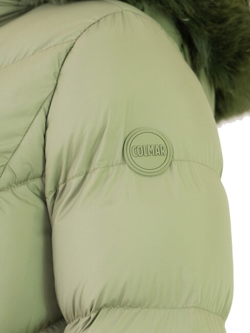 CAPTION Piumino donna lungo con cappuccio mud - Piumini Donna