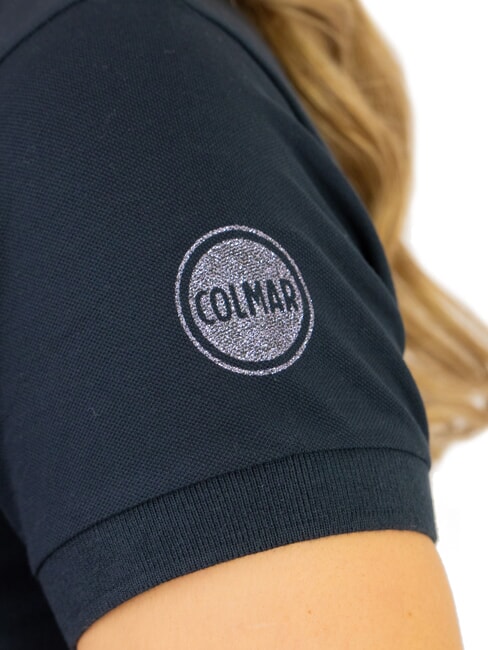 MONDAY Polo donna con dettagli glitterati, slim fit  navy blue - Polo Donna