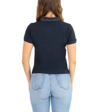 COLMAR MONDAY Polo donna con dettagli glitterati, slim fit  navy blue - Polo Donna - 3