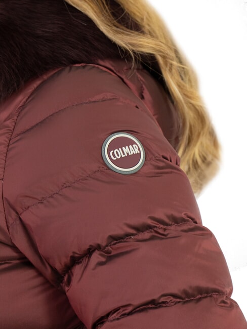 DELUXE Piumino donna cappuccio pelliccia darkbrunette-darks - Piumini Donna