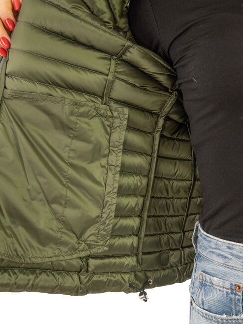 DELUXE Gilet imbottito collo alto darkmud - Gilet Donna