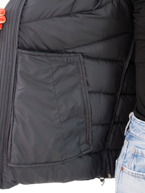 CAPTION Piumino donna con cappuccio black - Piumini Donna