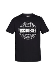 DIESEL T-JUST T-Shirt in cotone black - T-shirt Uomo - 3