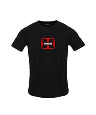 DIESEL T-DIEGOR Maglietta in cotone black - T-shirt Uomo - 3