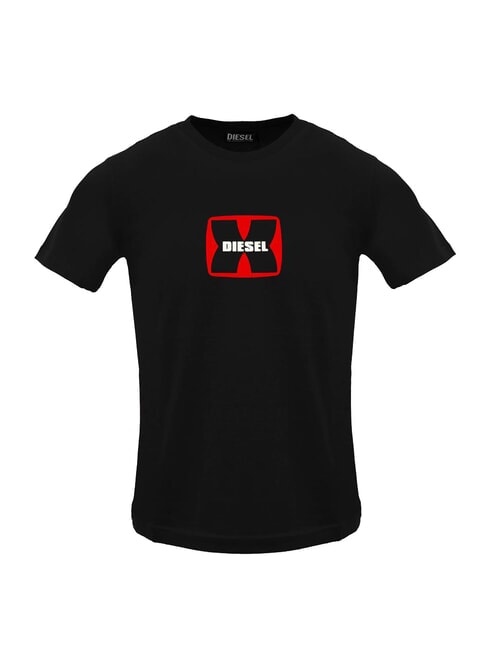 T-DIEGOR Maglietta in cotone black - T-shirt Uomo