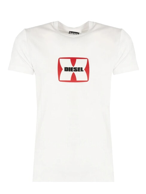 T-DIEGOR Maglietta in cotone white - T-shirt Uomo