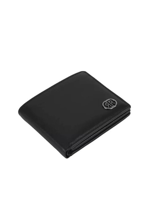 RAUL Portafoglio in pelle con flap nero - Portafogli Uomo